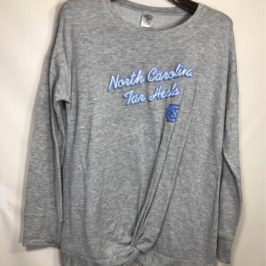 Rivalry Threads Grey Unc Long Sleeve Shirt Size Medium